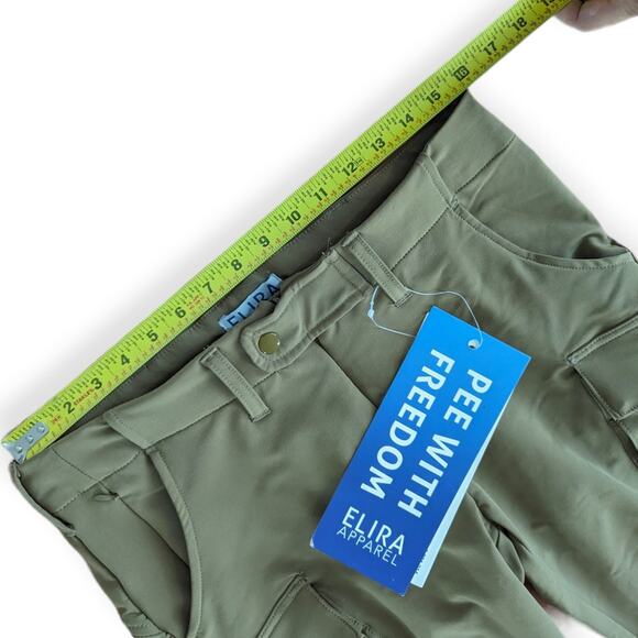 Elira Pants Women's M Adams Cargo Hiking Outdoor PEE With Freedom NWT Olive - Picture 4 of 10